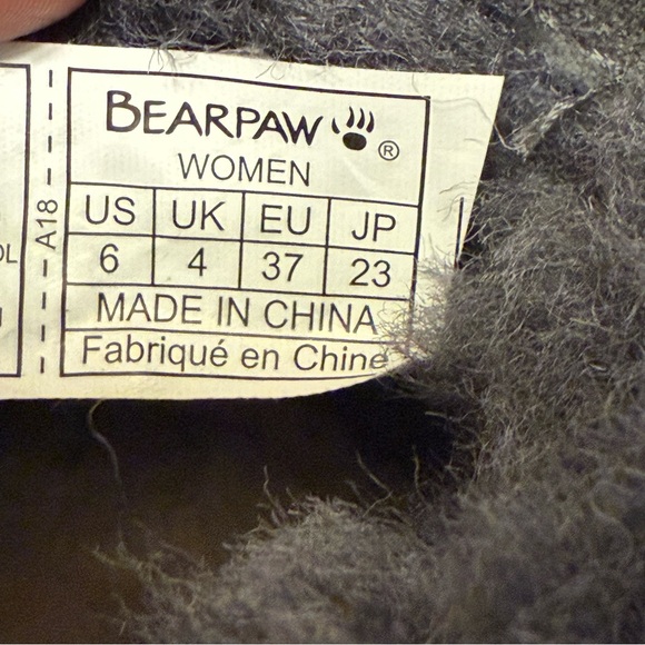 Bearpaw Shorty Water Resistant Winter Boots Graphite Suede Fur Lined 6 - Picture 8 of 9